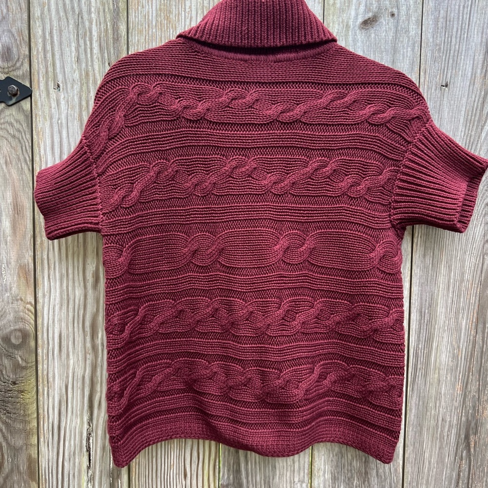 Talbots Cable Knit Cardigan Sweater Sz P - Picture 9 of 9